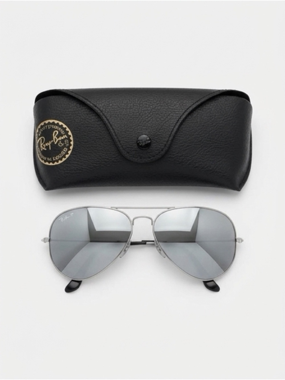 Polarized Aviator Sunglasses with Case